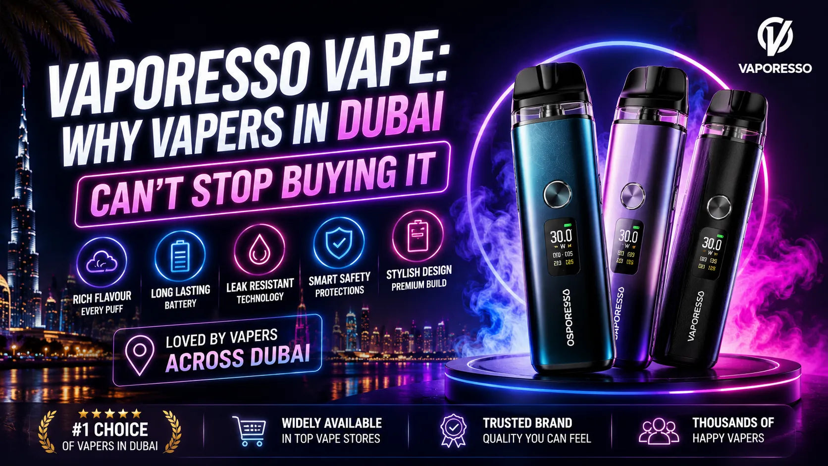 Vaporesso Vape: Why Vapers in Dubai Can’t Stop Buying It