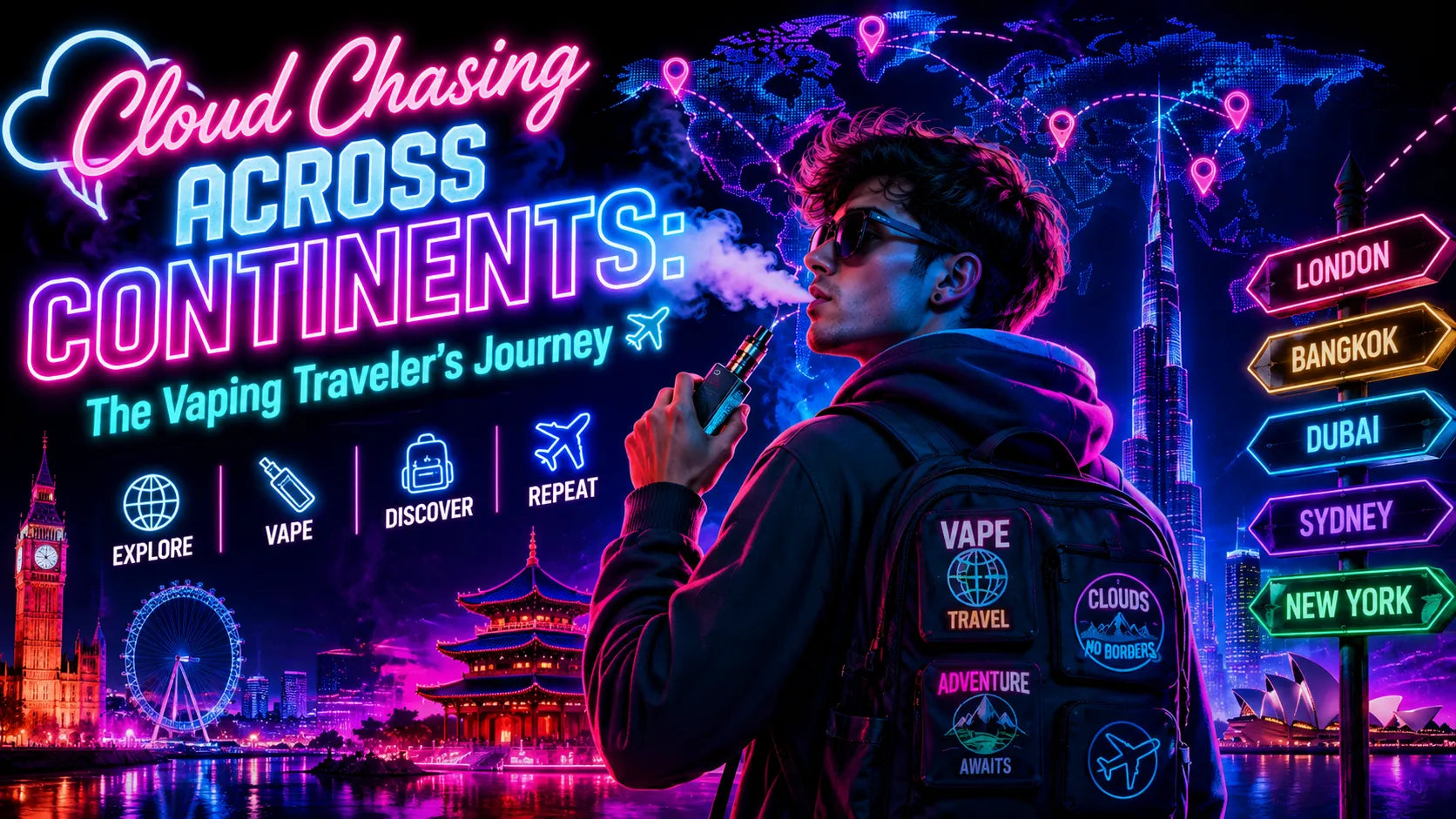 Cloud Chasing Across Continents: The Vaping Traveler’s Journey