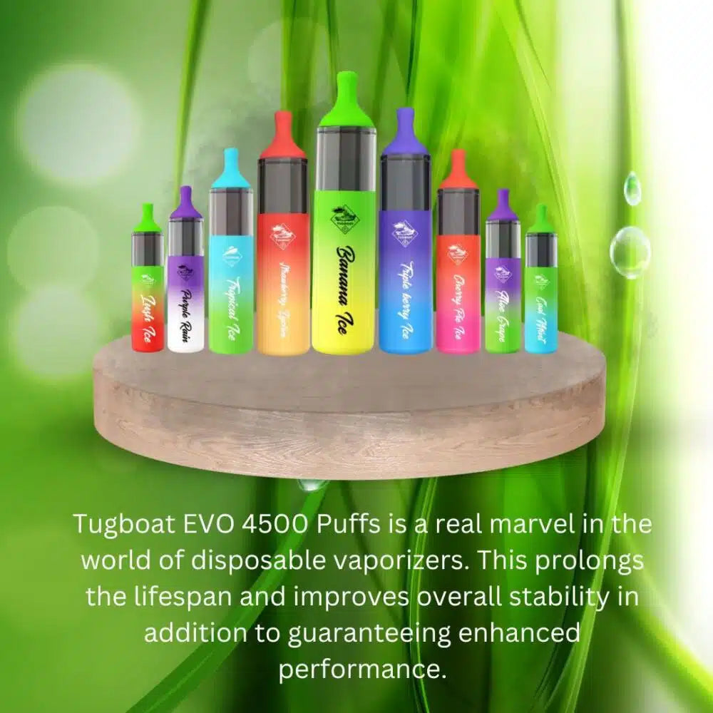 Smooth Vaping Bliss: Tugboat EVO 4500 Puffs and Tugboat Super 12000 Puffs Unveiled!