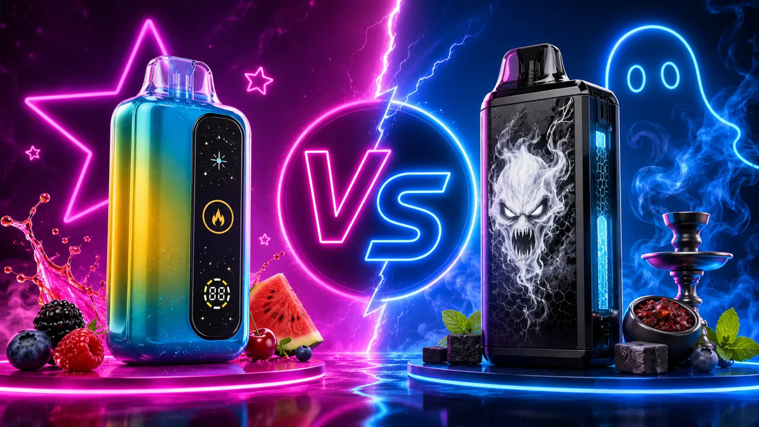 WHAT IS THE BEST DISPOSABLE VAPE FOR YOU: VOZOL STAR 12000 OR VAPES BARS GHOST SHISHA 15000?
