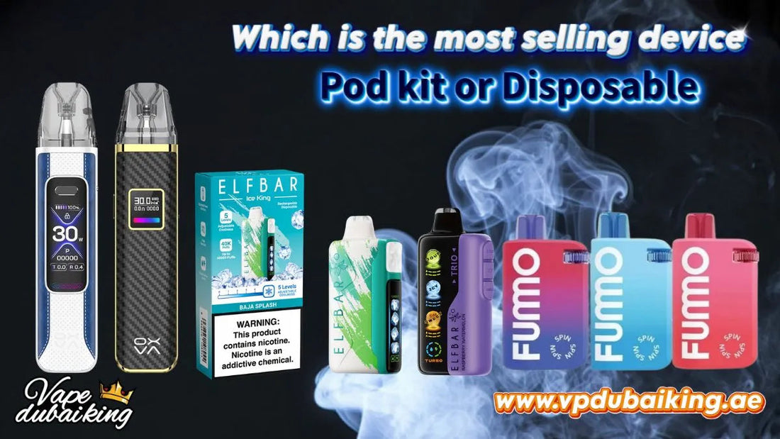Which is the most selling device: disposable vape or refillable pods?