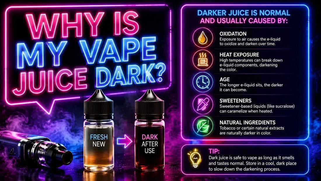 Why Is My Vape Juice Dark? Causes Explained (2026)