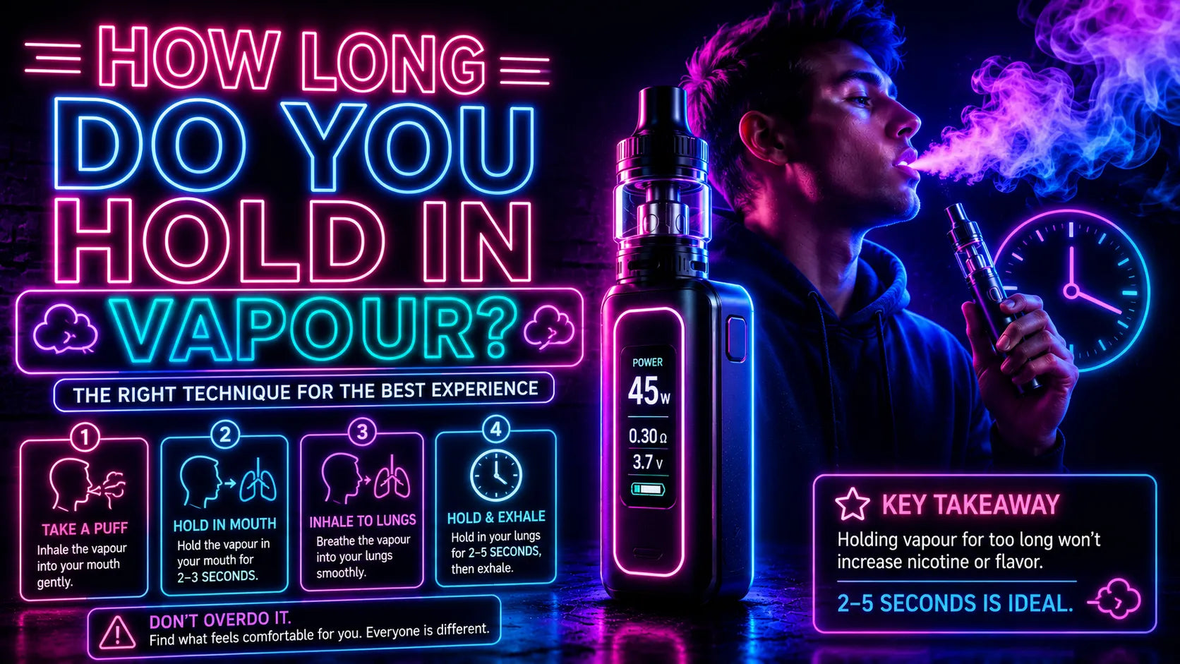 How Long Do You Hold In Vapour?