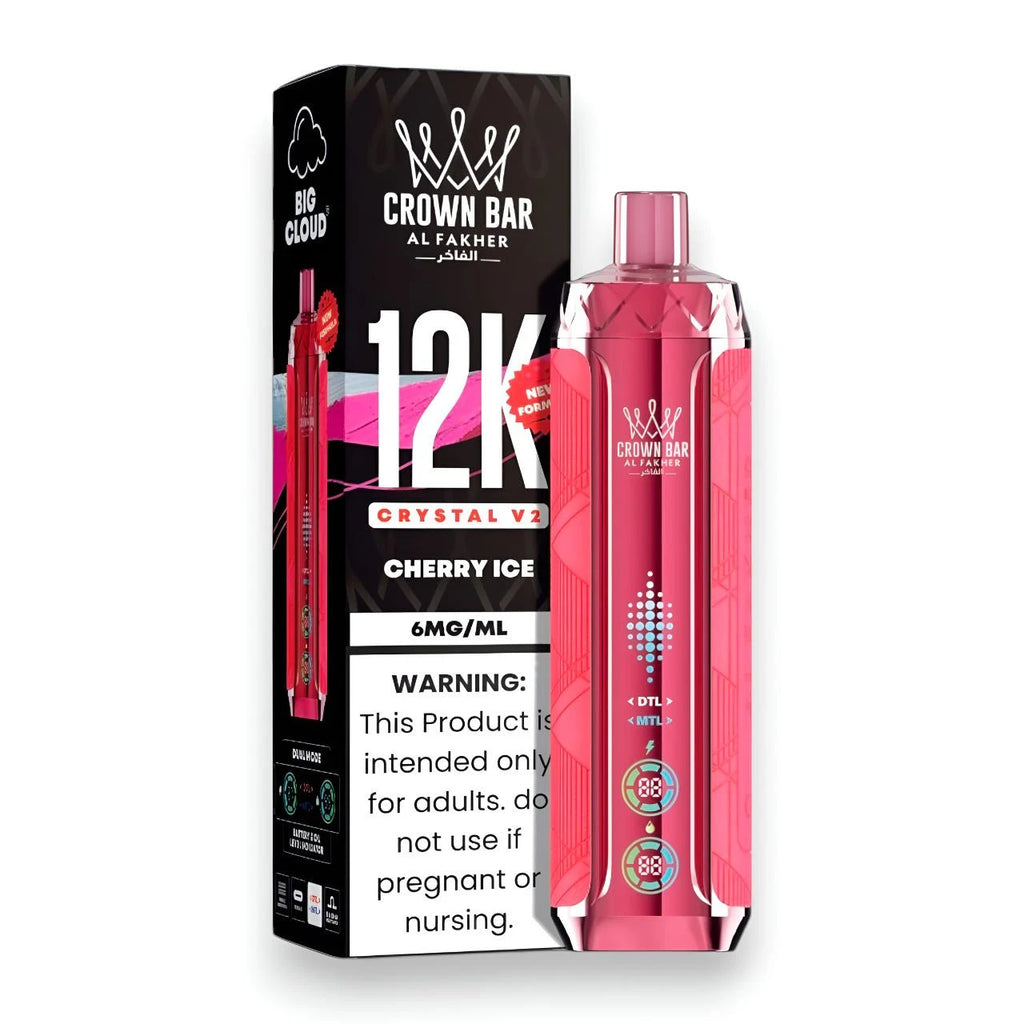 Al Fakher Crown Bar Crystal V2 12K Cherry Ice