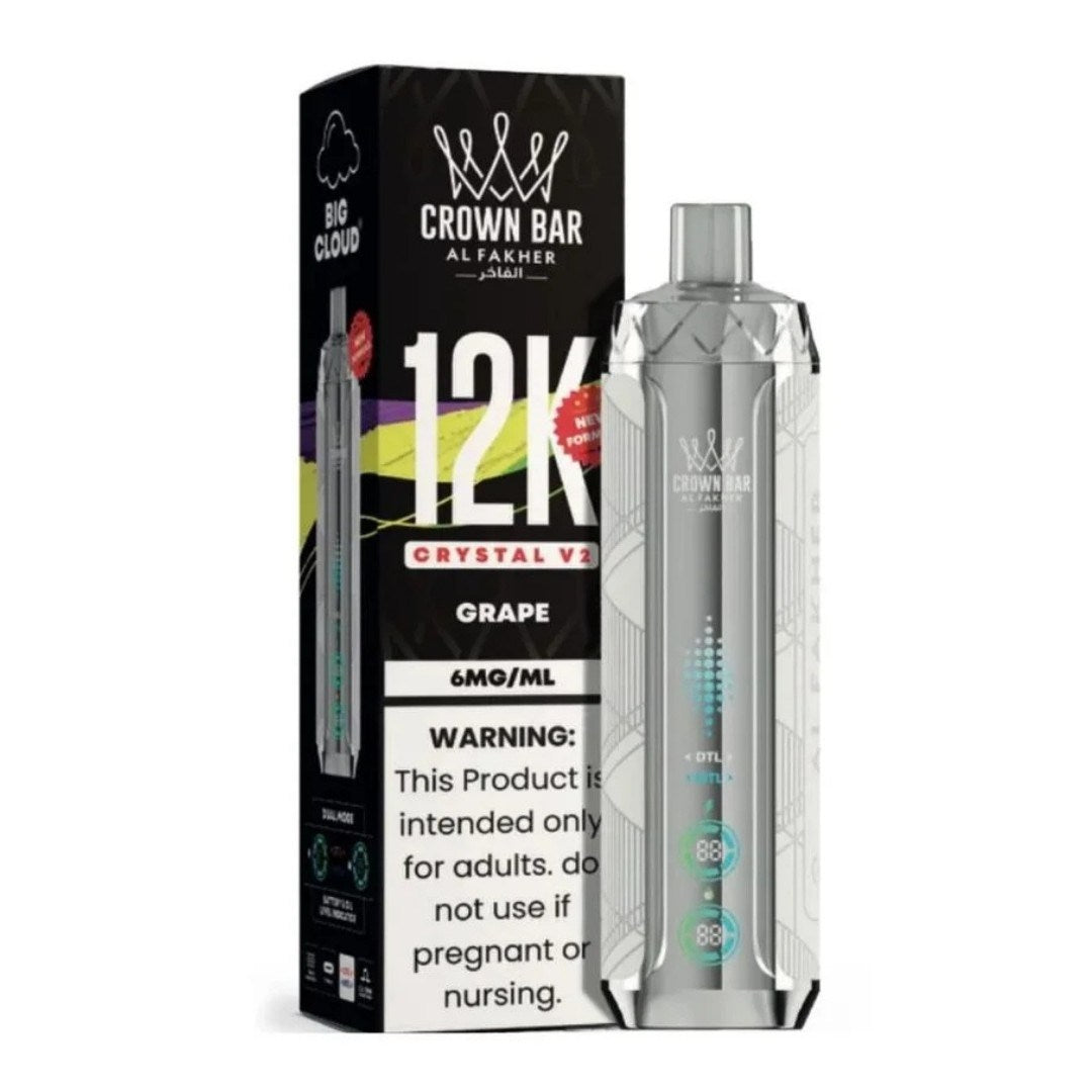 Al Fakher Crown Bar Crystal V2 12K Grape