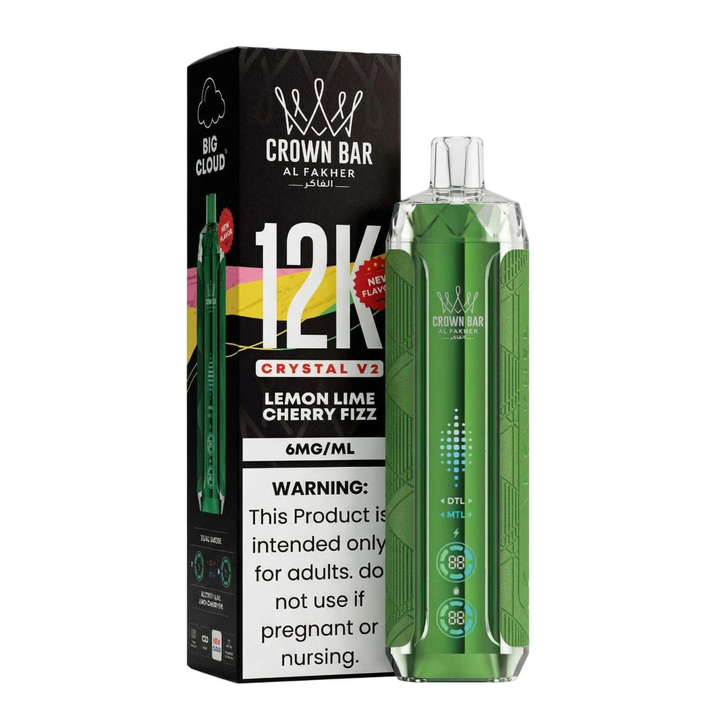 Al Fakher Crown Bar Crystal V2 12K Lemon Lime Cherry Fizz