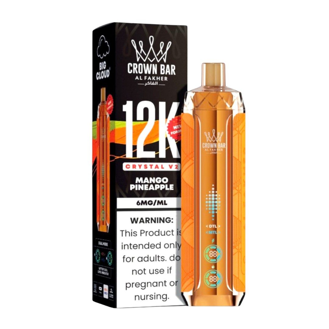 Al Fakher Crown Bar Crystal V2 12K Mango Pineapple