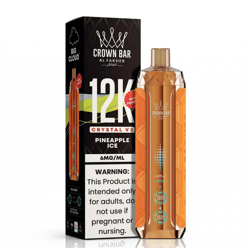 Al Fakher Crown Bar Crystal V2 12K Pineapple Ice