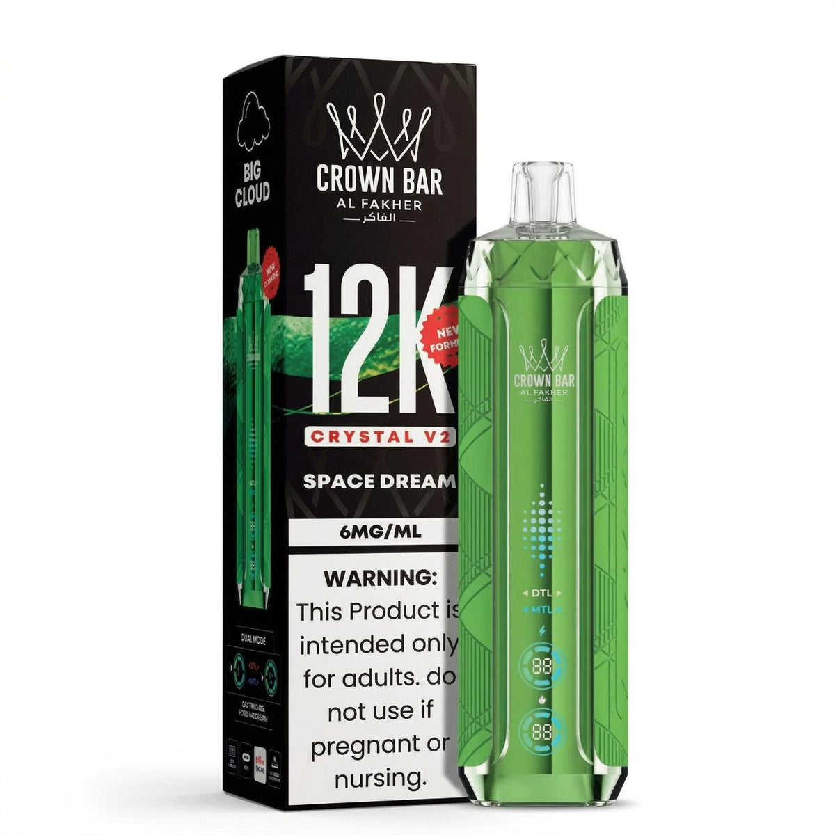 Al Fakher Crown Bar Crystal V2 12K Space Dream