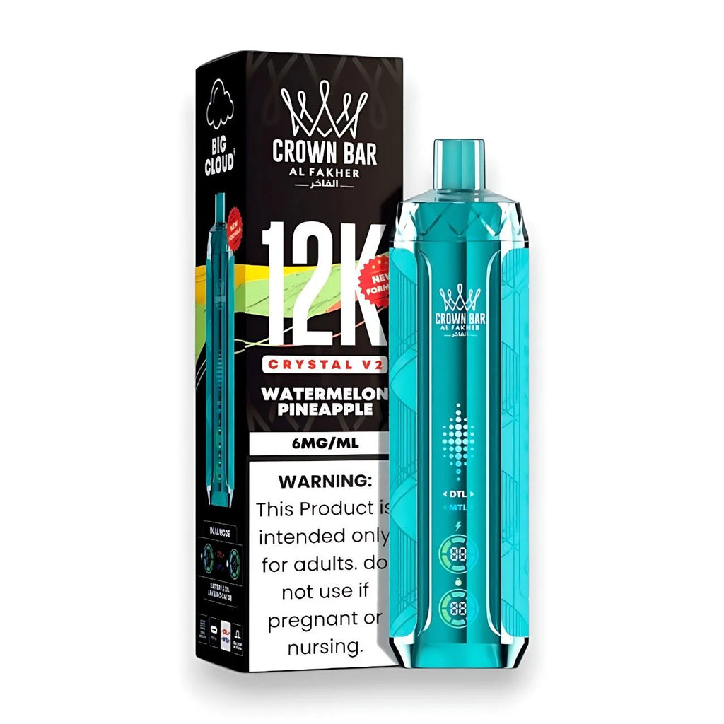 Al Fakher Crown Bar Crystal V2 12K Watermelon Pineapple