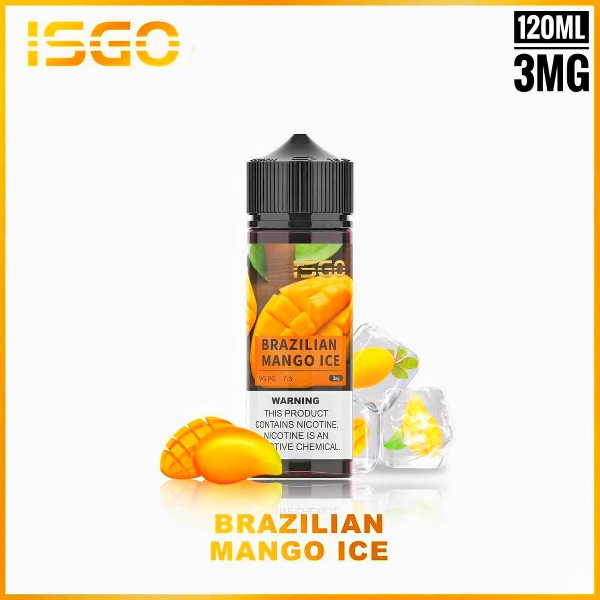 Isgo E-Liquid 120mL Brazilian Mango Ice