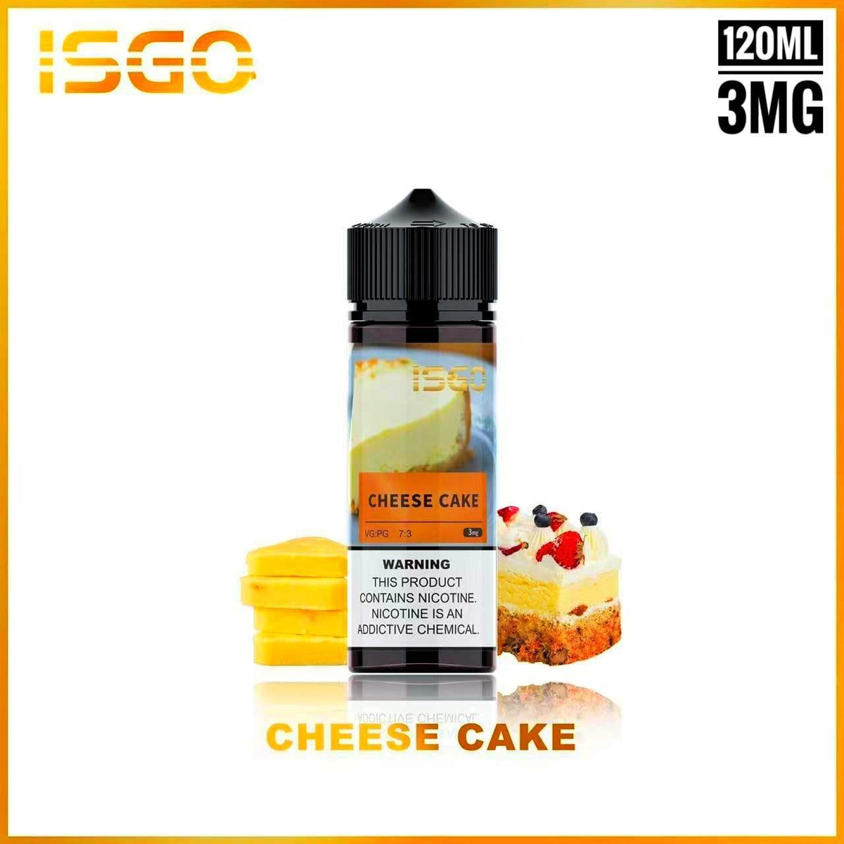 Isgo E-Liquid 120mL Cheese Cake