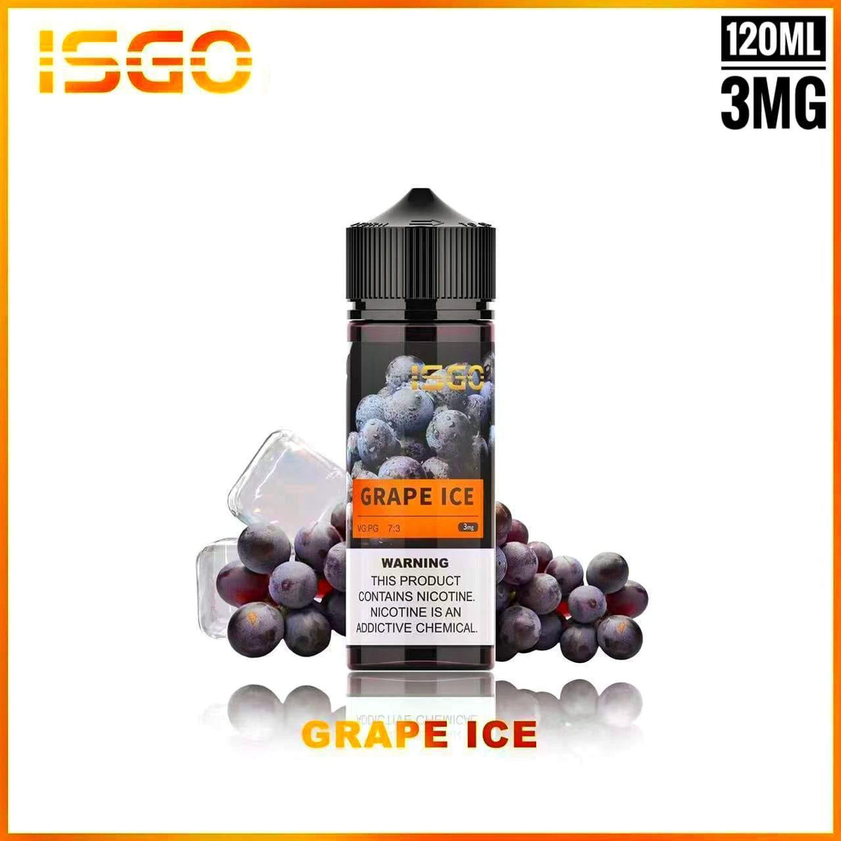 Isgo E-Liquid 120mL Grape Ice