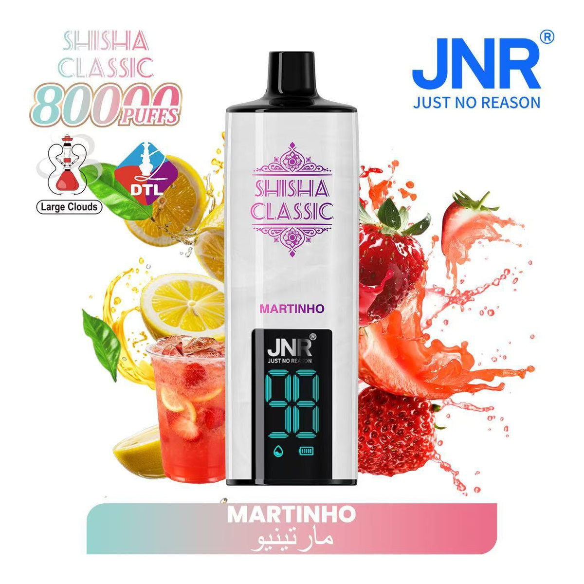 JNR Shisha Classic 80000 Puffs Martinho