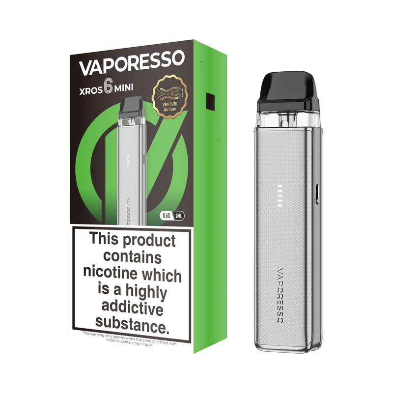 Vaporesso XROS 6 Mini Pod Kit Titanium Silver