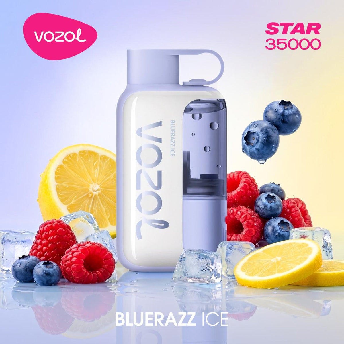 Vozol Star 35k Blue Razz Ice